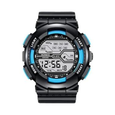 Imagem de Relógio Esportivo Digital Masculino À Prova D'água Com Tela Grande, Lu