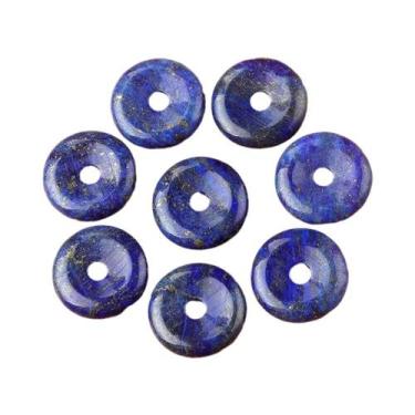 Imagem de Pingente De Pedra Natural De Cristal Ágata Em Formato De Rosquinha Com