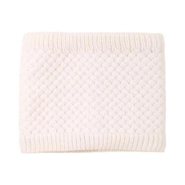 Imagem de Cachecol De Inverno Para Meninas, Com Gola Alta, Cor Sólida, Proteção 