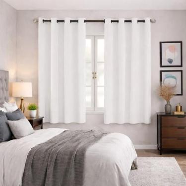 Imagem de Cortina Oxford 100% Poliéster 2,00 x 1,40 Apartamento Apto Cozinha Qua