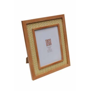 Imagem de Porta Retrato Em Madeira Foto 15X20 Marrom Parede E Mesa - Tokyo Desin