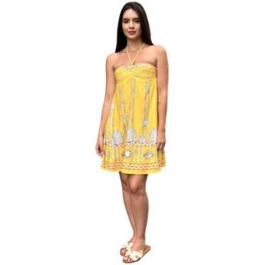 Imagem de Vestido Frente Única Joana Fundo Do Mar Colcci-Feminino