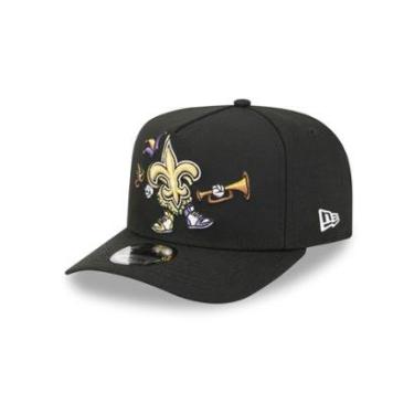 Imagem de Boné New Era 9FIFTY A-FRAME New Orleans Saints NFL Preto-Masculino