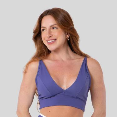 Imagem de Top Fitness Poliamida Decote Alças Finas Roupa para Malhar Academia-Feminino