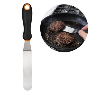 Imagem de Espátula Flexível Chapa Grelhados Chapeiro Churrasco Ovo