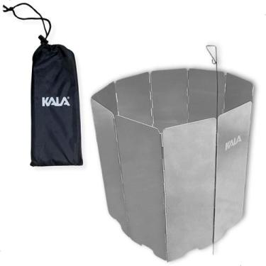 Imagem de Escudo Protetor Parede Corta Vento Fogareiro Aluminio Kala