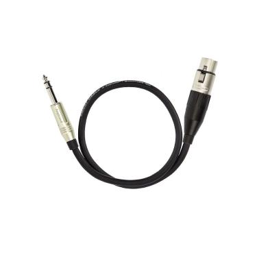 Imagem de Cabo De Microfone P10 Estereo Para Xlr Femea Amphenol - 50 Cm
