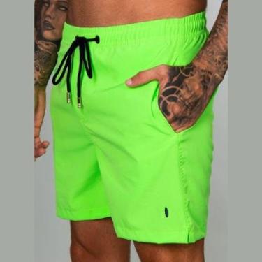 Imagem de Short Red Feather Swim Verde Neon Masculino-Masculino