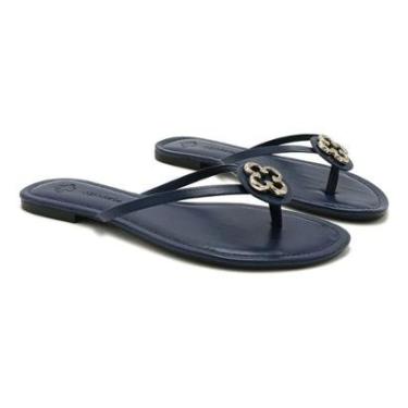 Imagem de Rasteira Feminina Couro Capodarte de Monograma 4010630-Feminino