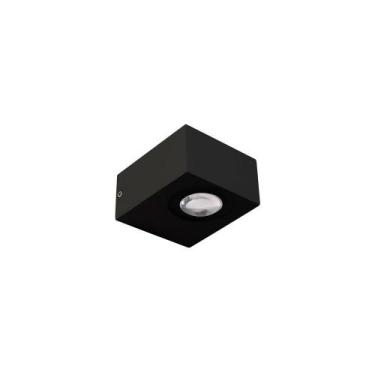 Imagem de Arandela Nordecor Foluí 6w Led Bivolt Preto 3000k Luz Amarela