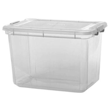 Imagem de Caixa Plastica Organizadora Transparente Grande 35 Litros - Plasvale T
