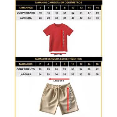 Imagem de Conjunto Infantil Brasil Camiseta e Short Moletinho Menino Roupa Copa Estilo Esportivo Confortável-Masculino