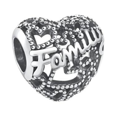 Imagem de Pingente Árvore Genealógica Prata 925 Charm Mãe Pai Amor Eterno Para P