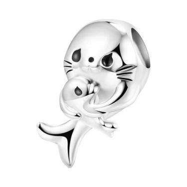 Imagem de Pingente De Coração E Flor Com Diamantes Brilhantes Para Mulheres, Par