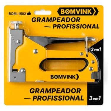 Imagem de Grampeador Manual Profissional 3 em 1 - Modelo BOM-1502 - Bomvink