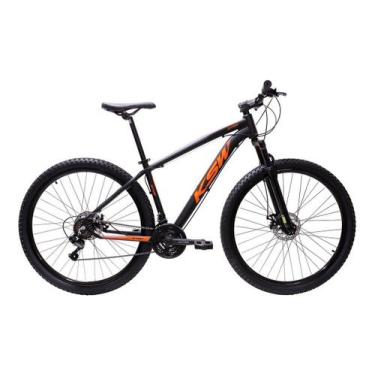 Imagem de Bicicleta Aro 29 Ksw Aluminio Cambios Shimano 21 Marchas, Preto, Laran