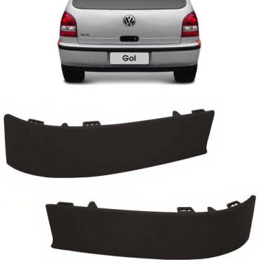 Imagem de PAR Moldura Acabamento Inferior Lanterna Traseira VW Gol G3 TODOS - Pr