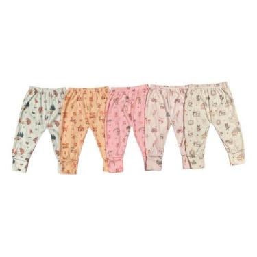 Imagem de Kit 10 Calças Mijão Virapé Bebê Fem. Falha Agulha Alyaht -, Multicolor