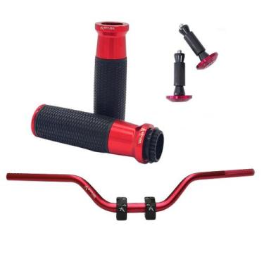 Imagem de Kit Manopla Peso Guidão Naked Factor Cb650F Cb300 Hornet Xj6 - Stark R