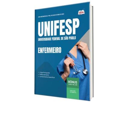 Imagem de Apostila UNIFESP - Enfermeiro - Apostilas Opção