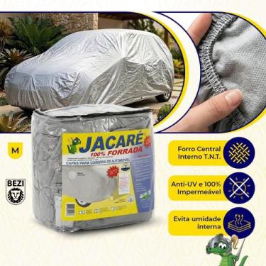 Imagem de Capa de Cobrir Carro Jacaré impermeável, forrada, protege contra sol, 