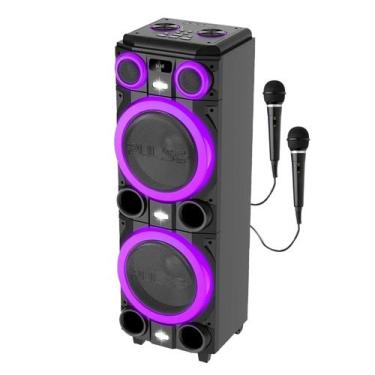 Imagem de Caixa de Som Torre Pulse SP518 Double 10 TWS Bluetooth 2000W - 2 Mic