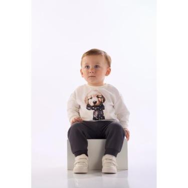 Imagem de Conjunto Bebê Menino Golden Puppy Quimby, Branco