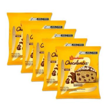 Imagem de Mini Chocolomba Páscoa Gotas Chocolate Bauduco Kit 5un 80g - 12178, Ba