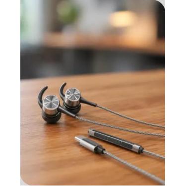 Imagem de Fone de Ouvido In-Ear USB-C Geonav Flex Digital Cinza-Espacial