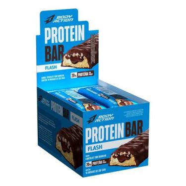 Imagem de Barra De Proteína Protein Bar Flash 35g 10 Unids Bodyaction -, Chocola