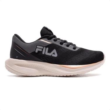 Imagem de Tênis Fila Rise Up Feminino, 37, Preto, Rosê