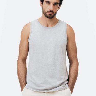Imagem de Regata World Hering Básica Masculina 0111, Cinza mescla, M