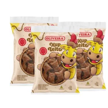 Imagem de Doce De Leite Chup Xupão Oliveira C/ 40u - 3 pcts