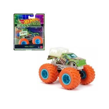 Imagem de Hot Wheels Monster Trucks Glow in the Dark Haul Y'All