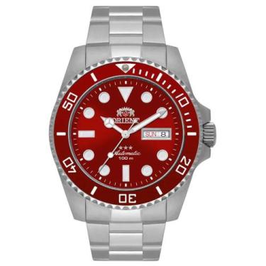 Imagem de Relógio Orient Masculino Ref: Nh3ss009 W1sx Automático Prateado