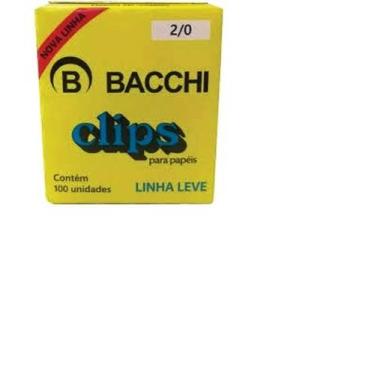 Imagem de Clips de papael linha leve - BACCHI, Cinza