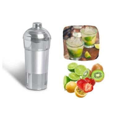 Imagem de Coqueteleira Alumínio Lixada Drinks Caipirinha Bar 580ml Top - Alumibo