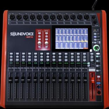 Imagem de Mesa de Som Digital Soundvoice SHIFT 16 - 16 Canais - 8752, Preto, 127
