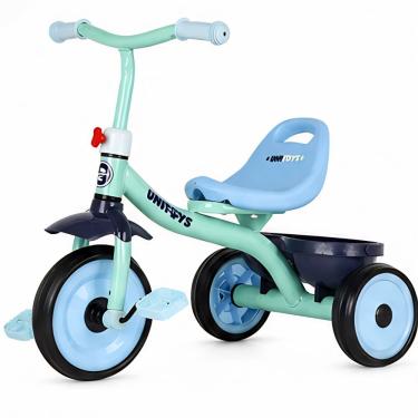 Imagem de Triciclo Infantil Educativo Coordenação Motora Equilíbrio Encosto Cestinha Independência Unitoys