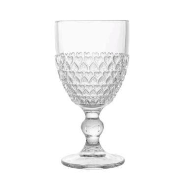Imagem de Jogo de Taças de Vidro Coração para Água 2 Peças 330ML Transparente Lyor