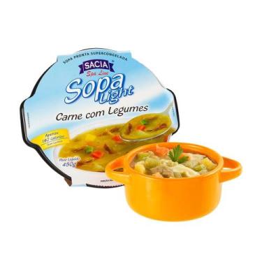 Imagem de Sopa de Carne com Legumes Light Sacia 450g