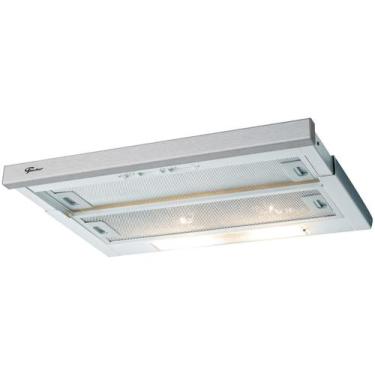 Imagem de Depurador Slim 127v Branco com Inox 60cm Fischer, Branco, 110V