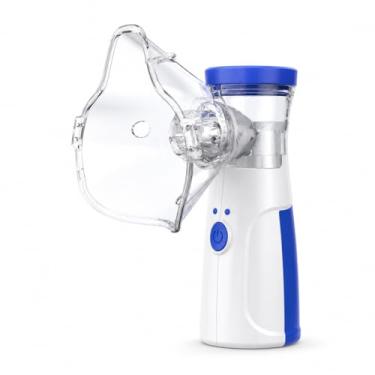 Imagem de Nebulizador Inalador Ultrassonico Sem Fio Recarregavel USB Compacto Portatil Silencioso Criança Adulto Mesh Mini Ultrassom Infantil