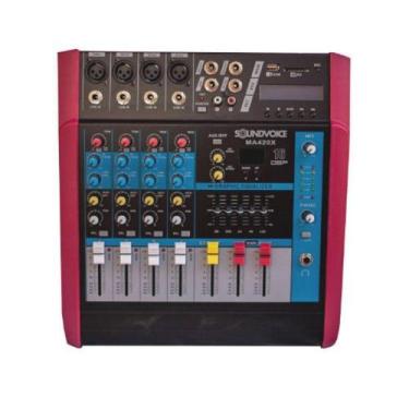 Imagem de Mesa de Som Amplificada 400W 4 OHMS MA420X 4 Canais Soundvoice