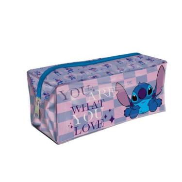 Imagem de Estojo Escolar Stitch Grande Em PVC Cristal DAC