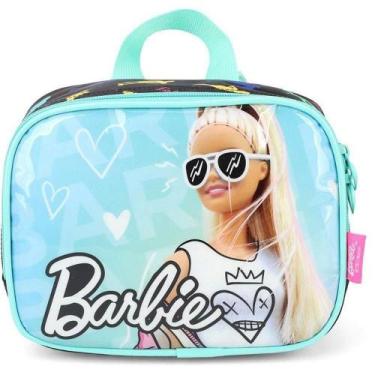 Imagem de Lancheira Térmica Barbie Mão e Costa Compartimento Amplo Verde Luxcel