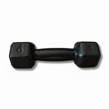 Imagem de HALTER PESO 4KG EMBORRACHADO PARA MUSCULAÇÃO, ACADEMIA, Exercício Func