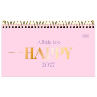 Imagem de Agenda Espiral Happy Bolso M2 Rosa 2027 - Tilibra