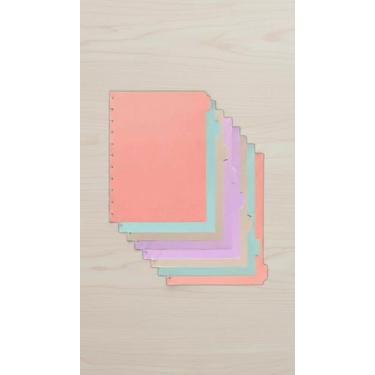 Imagem de Divisórias Coloridas A4 11 Furos (8 Unidades) - Congratulations Store