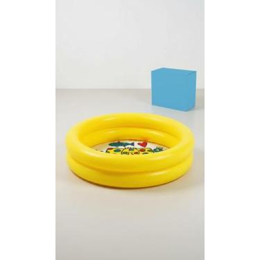 Imagem de Piscina Inflável Infantil 28 Litros Amarela 61cm - Congratulations Sto
